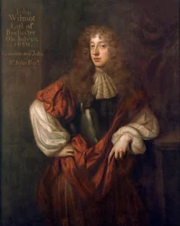 Porträtt av John Wilmot (1647-80) 2:a greven av Rochester
